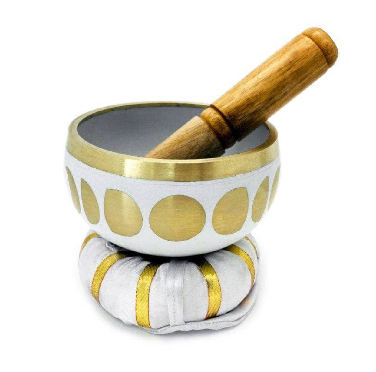 White Moon Phase Singing Bowl